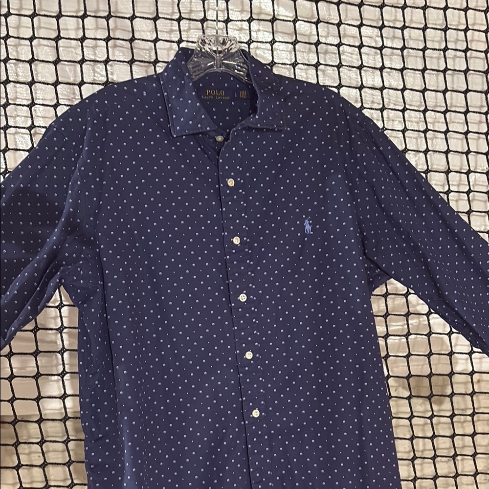 Polo by Ralph Lauren Blue Casual Button Down Shirt great condition
